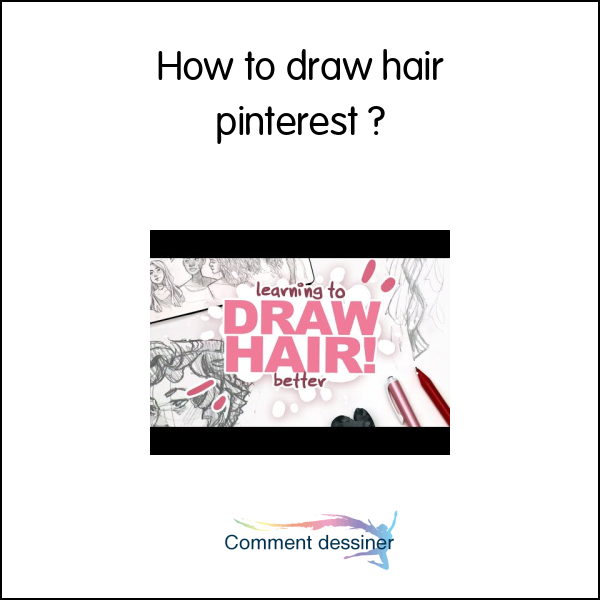 How to draw hair pinterest